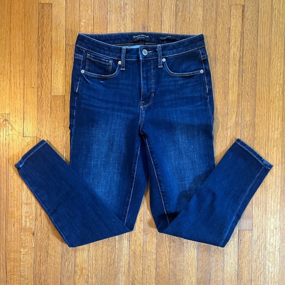 Banana Republic Curvy Mid Rise Skinny Jeans
